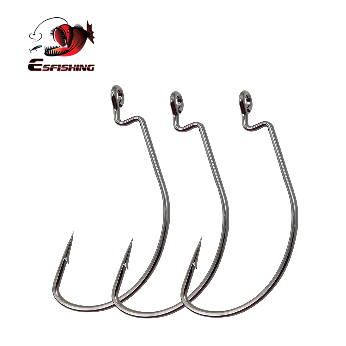 Fishing Hook Size - خطاف صيد من الفولاذ الكربوني من