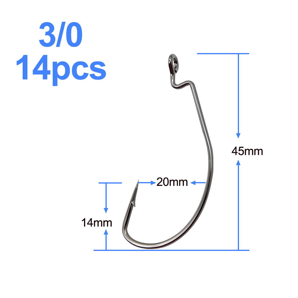 خطاف صيد من الفولاذ الكربوني م - مراجعة Fishing Hook Size وسعره