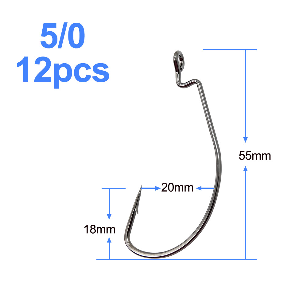 خطاف صيد من الفولاذ الكربوني م - مراجعة Fishing Hook Size وسعره