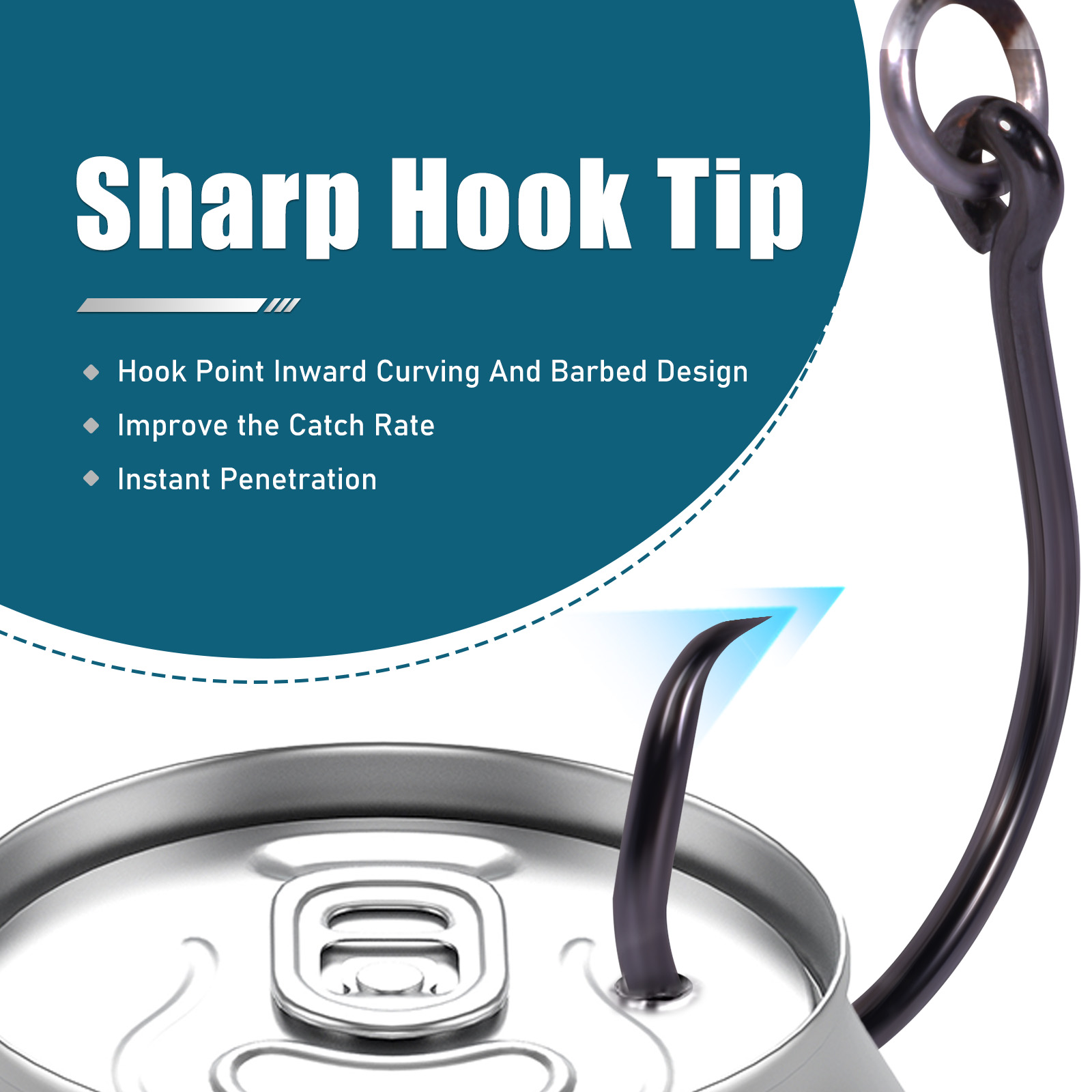 خطافات دائرية 9 كجم لصيد الأسم - مراجعة Fishing Hook Circle وسعره