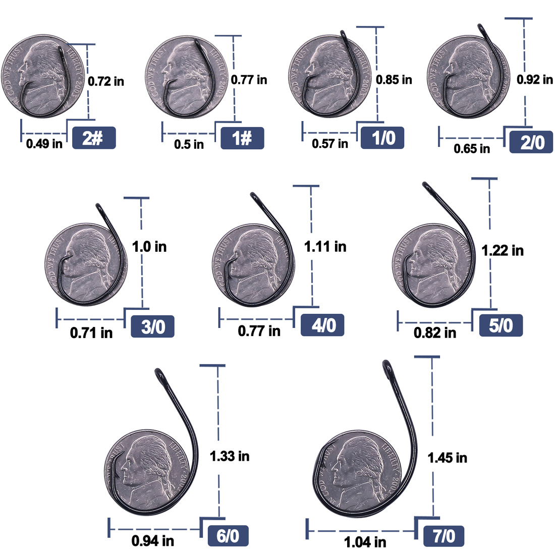 9KM 25-50 قطعة من خطافات الصيد - مراجعة Fishing Hook Circle وسعره
