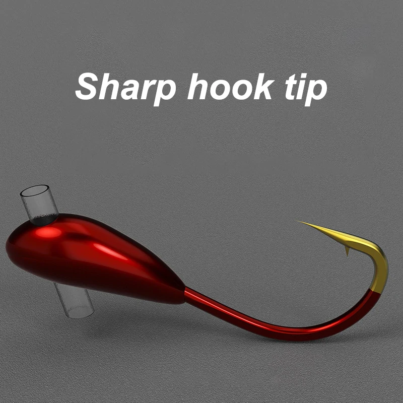 10/20 قطعة الشتاء الجليد الصيد - مراجعة Fishing Hook Barbless وسعره