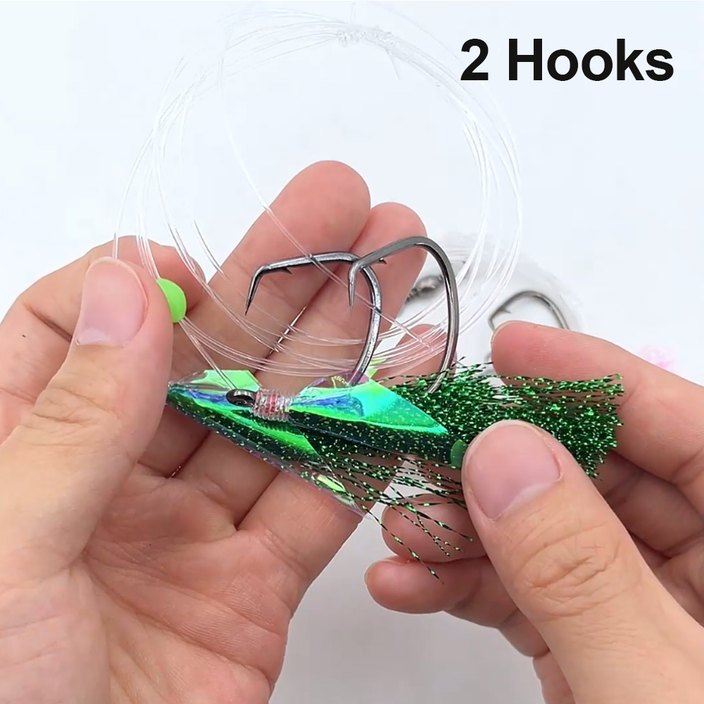 بيمو 10 عبوات طُعم صيد بحري سا - مراجعة Fishing Hook Size وسعره