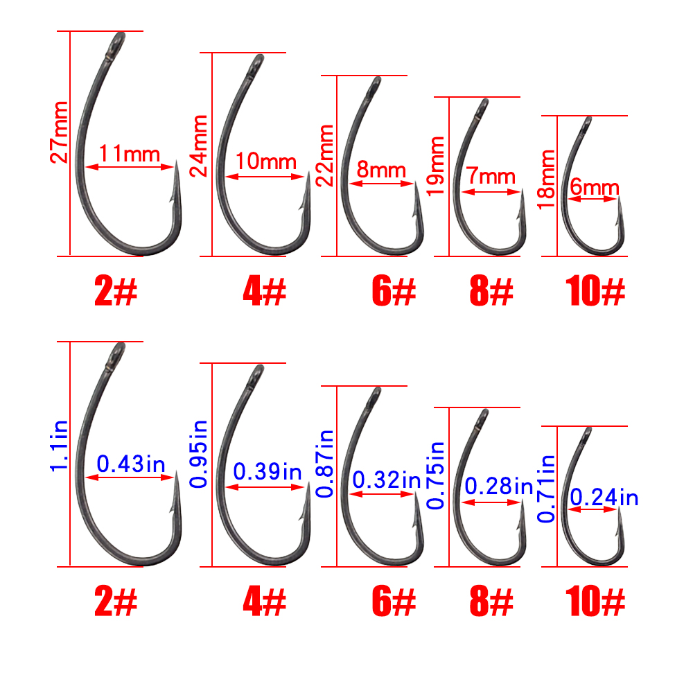 Hirisi 30x خطاف صيد سمك الشبوط - مراجعة Fishing Hook Barbless وسعره