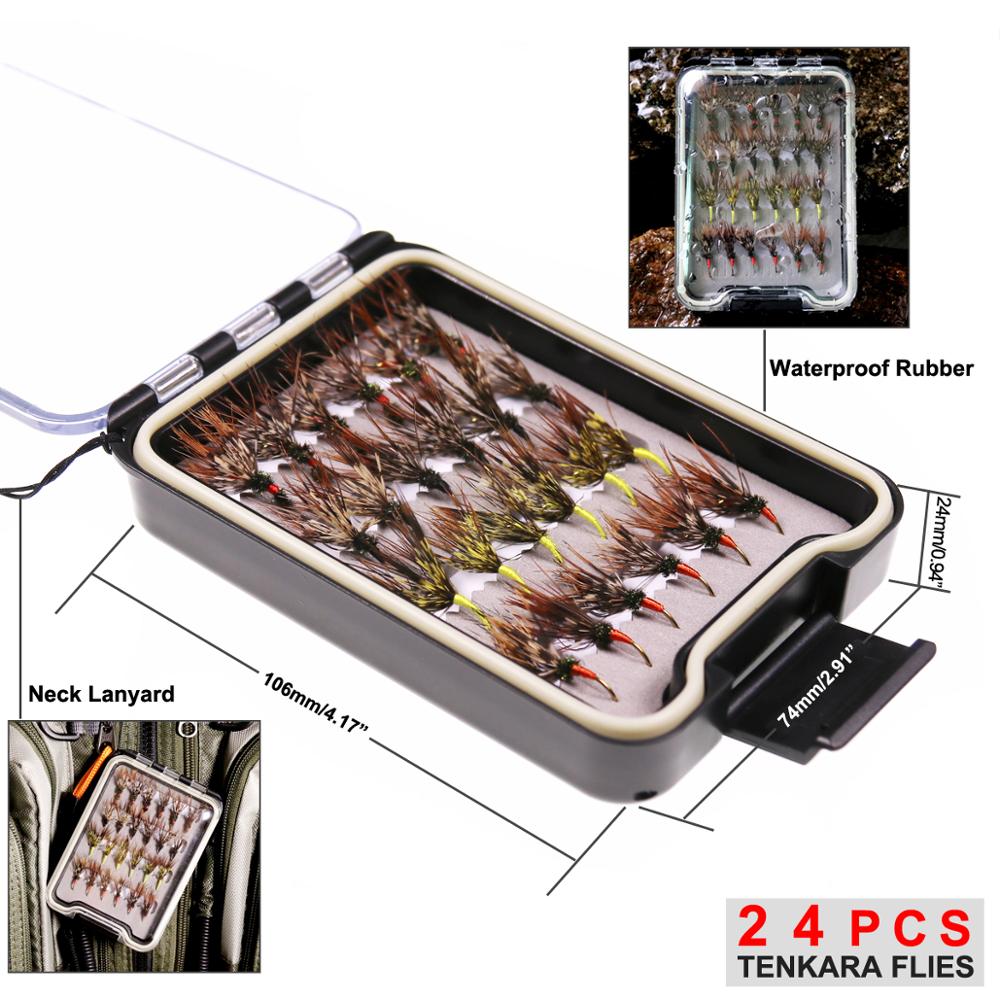 Bimoo 24 قطعة/صندوق Tenkara ال - مراجعة Fishing Hook Size وسعره