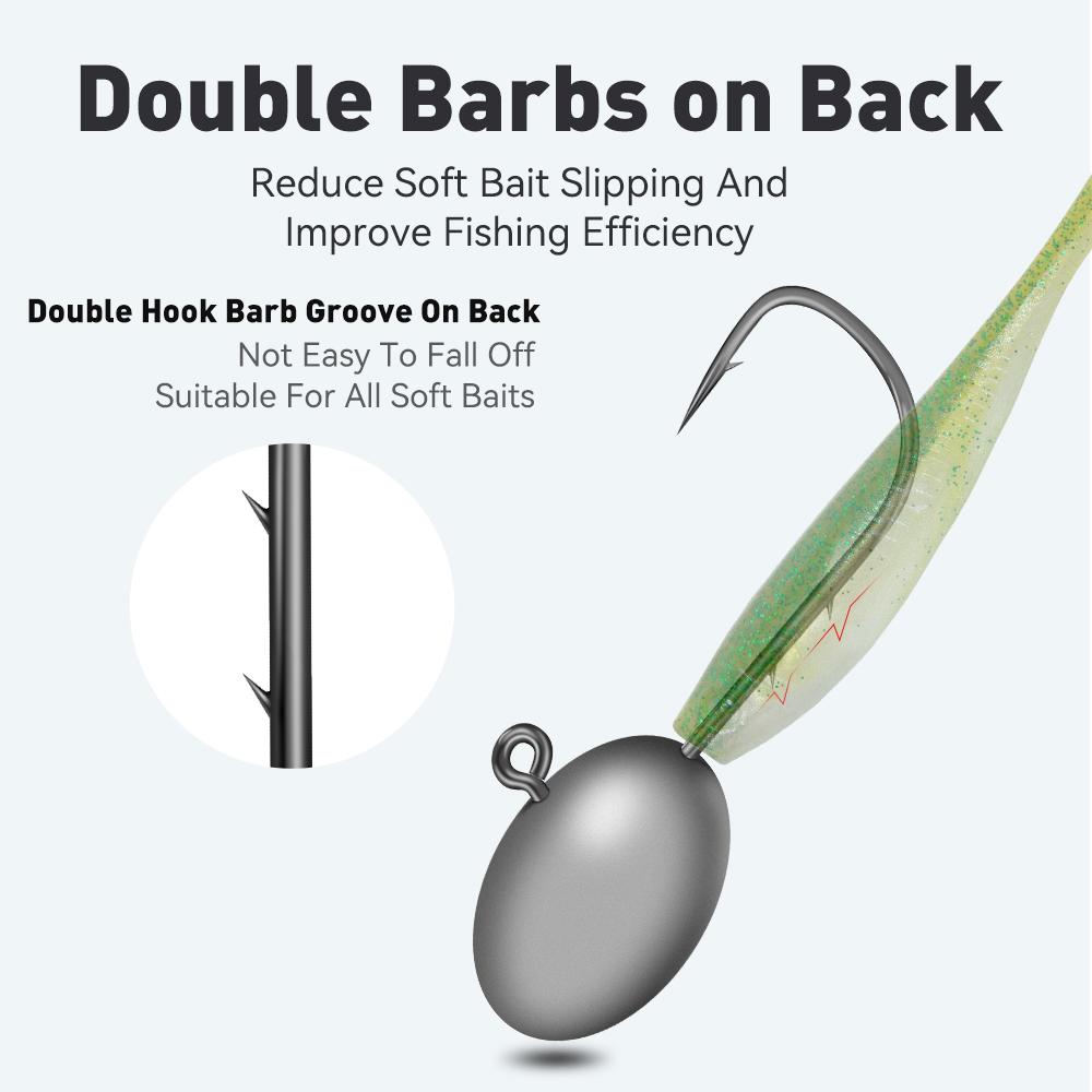 المملكة 15 قطعة خطاف رأس الرصا - مراجعة Fishing Hook Barbless وسعره