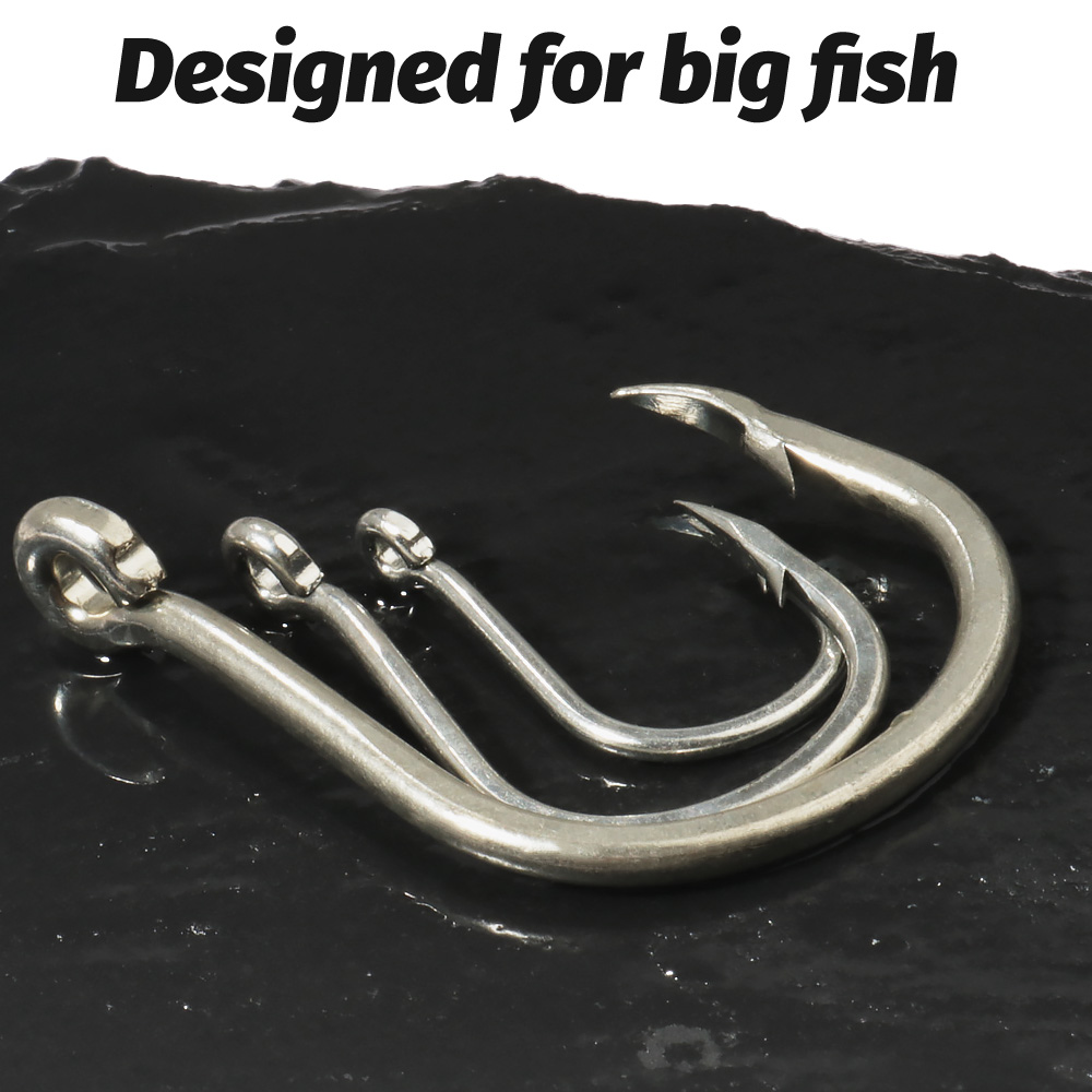 10 قطعة خطاف الصيد الكبير 1/0- - مراجعة Fishing Hook Circle وسعره