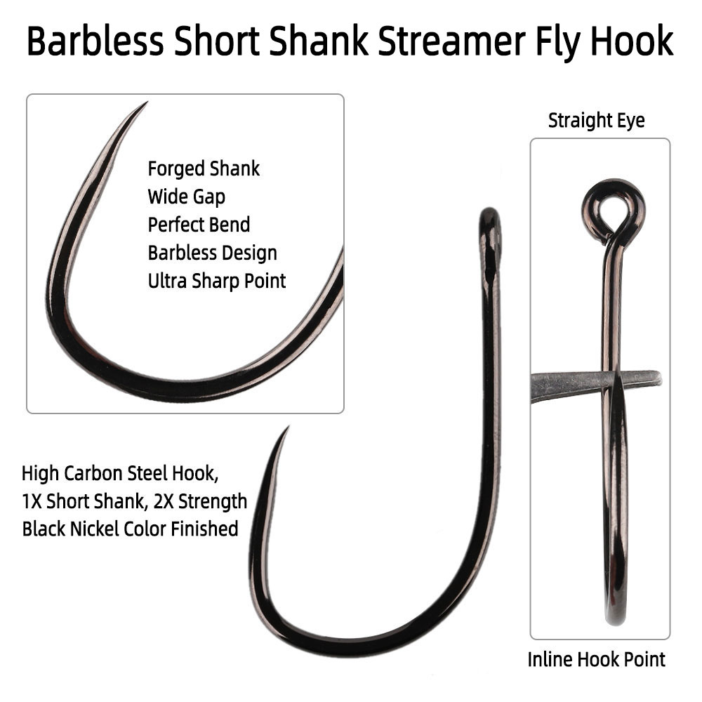 20 قطعة # خطاف صيد السمك بدون  - مراجعة Fishing Hook Barbless وسعره